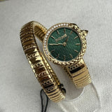 Just Cavalli Enchanting Green Dial Gold Steel Strap Watch for Women - JC1L301M0035 Authentic Buy Shop Now