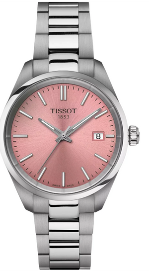 Tissot PR 100 Pink Dial Silver Steel Strap Watch for Women - T150.210.11.331.00 Authentic Buy Shop Now