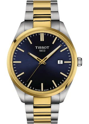 Tissot PR 100 Blue Dial Two Tone Steel Strap Watch for Men - T150.410.22.041.00 Authentic Buy Shop Now