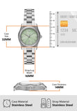Emporio Armani Federica Mint Green Dial Silver Steel Strap Watch for Women - AR11656 Authentic Buy Shop Now
