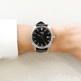 Tissot PR 100 Black Dial Black Leather Strap Watch for Men - T150.410.16.051.00 Authentic Buy Shop Now