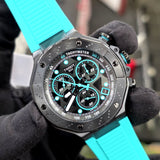 Tissot T Race Chronograph Black Dial Green Rubber Strap Watch for Men - T141.417.37.051.01 Authentic Buy Shop Now