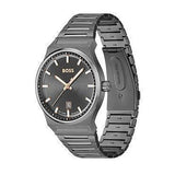 Hugo Boss Candor Grey Dial Grey Steel Strap Watch for Men - 1514078 Authentic Buy Shop Now