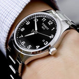 Tissot T-Sport Gent XL Black Dial Silver Steel Strap Watch for Men - T116.410.11.057.00 Authentic Buy Shop Now