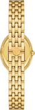 Tory Burch Oval White Dial Gold Steel Strap Watch for Women - TBW6032 Authentic Buy Shop Now