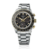 Seiko Prospex Speedtimer Solar Chronograph Black Dial Silver Steel Strap Watch for Men - SSC941 Authentic Buy Shop Now