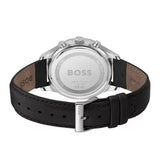 Hugo Boss Avery Chronograph Blue Dial Black Leather Strap Watch for Men - 1514156 Authentic Buy Shop Now