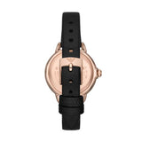 Emporio Armani Mia Mother of Pearl Dial Black Leather Strap Watch for Women - AR11598 Authentic Buy Shop Now