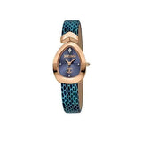 Just Cavalli Diversa Snake Blue Dial Blue Leather Strap Watch for Women - JC1L321L0055 Authentic Buy Shop Now