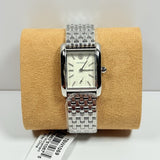 Tory Burch Eleanor White Dial Silver Steel Strap Watch for Women - TBW1069 Authentic Buy Shop Now