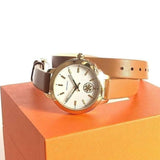 Tory Burch Collins Quartz White Dial Brown Leather Strap Watch for Women - TBW1304 Authentic Buy Shop Now
