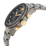 Versace Greca Dome Chronograph Black Dial Grey Steel Strap Watch for Men - VE6K00623 Authentic Buy Shop Now