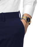 Tissot PR 100 Blue Dial Two Tone Steel Strap Watch for Men - T150.410.22.041.00 Authentic Buy Shop Now