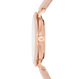 Emporio Armani Modern Silver Dial Pink Leather Strap Watch for Women - AR11160 Authentic Buy Shop Now