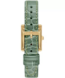 Emporio Armani Classic White Dial Green Leather Strap Watch for Women - AR11661 Authentic Buy Shop Now