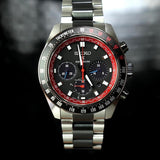 Seiko Prospex Speedtimer Solar Chronograph Datsun 240Z Collaboration Limited Edition Black Dial Two Tone Steel Strap Watch for Men - SSC957 Authentic Buy Shop Now