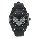Emporio Armani Antonio Chronograph Black Dial Black Leather Strap Watch for Men - AR11583 Authentic Buy Shop Now