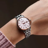 Seiko Presage Cocktail Time Automatic Diamonds White Dial Silver Steel Strap Watch for Women - SRE012J1 Authentic Buy Shop Now