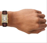 Emporio Armani Gino White Dial Brown Leather Strap Watch for Men - AR11665 Authentic Buy Shop Now