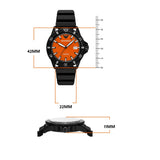 Emporio Armani World Explorer Orange Dial Black Silicone Strap Watch for Men - AR11684 Authentic Buy Shop Now