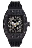 Philipp Plein The Skeleton Black Dial Black Silicone Strap Watch for Men - PWVBA0423 Authentic Buy Shop Now