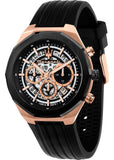 Maserati Stile Skeleton Chronograph Black Dial Black Silicone Strap Watch for Men - R8871642003 Authentic Buy Shop Now