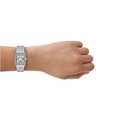 Emporio Armani Genni Analog Mother of Pearl Dial Silver Steel Strap Watch for Women - AR11662 Authentic Buy Shop Now