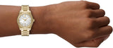 Emporio Armani Federica Mother of Pearl White Dial Gold Steel Strap Watch for Women - AR11657 Authentic Buy Shop Now