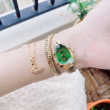 Just Cavalli Serpente Metallica Green Dial Gold Steel Strap Watch for Women - JC1L208M0045 Authentic Buy Shop Now
