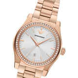 Emporio Armani Federica Analog Mother of Pearl Dial Rose Gold Steel Strap Watch for Women - AR11558 Authentic Buy Shop Now