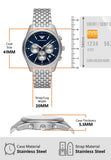 Emporio Armani Antonio Chronograph Blue Dial Silver Steel Strap Watch for Men - AR11582 Authentic Buy Shop Now