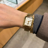 Tory Burch Robinson White Dial Gold Steel Strap Watch for Women - TBW1500 Authentic Buy Shop Now