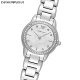 Emporio Armani Mia Mother of Pearl Dial Silver Steel Strap Watch for Women - AR11669 Authentic Buy Shop Now