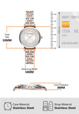 Emporio Armani Gianni T Bar Silver Dial Two Tone Steel Strap Watch for Women - AR11537 Authentic Buy Shop Now