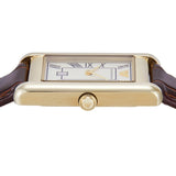 Emporio Armani Gino White Dial Brown Leather Strap Watch for Men - AR11665 Authentic Buy Shop Now