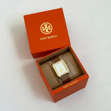 Tory Burch Robinson White Dial Brown Leather Strap Watch for Women - TBW1503 Authentic Buy Shop Now
