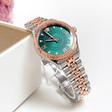 Versace Hellenyium Quartz Green Dial Two Tone Steel Strap Watch for Women - VE2S00422 Authentic Buy Shop Now
