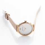 Emporio Armani Modern Silver Dial Pink Leather Strap Watch for Women - AR11160 Authentic Buy Shop Now