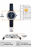 Emporio Armani Mia Moonphase Blue Dial Blue Leather Strap Watch for Women - AR11629 Authentic Buy Shop Now