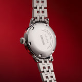 Seiko Presage Cocktail Time Automatic Diamonds White Dial Silver Steel Strap Watch for Women - SRE017J1 Authentic Buy Shop Now