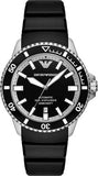 Emporio Armani Sea Explorer Black Dial Black Silicone Strap Watch for Men - AR60086 Authentic Buy Shop Now
