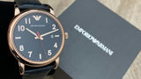Emporio Armani Luigi Blue Dial Blue Leather Strap Watch for Men - AR11135 Authentic Buy Shop Now