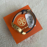 Tory Burch Collins Quartz Blue Dial Blue Leather Strap Watch for Women - TBW1203 Authentic Buy Shop Now