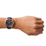 Emporio Armani Luigi Blue Dial Blue Leather Strap Watch for Men - AR11135 Authentic Buy Shop Now