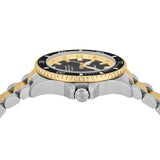Emporio Armani Sea Explorer Black Dial Two Tone Steel Strap Watch for Men - AR60089 Authentic Buy Shop Now