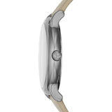 Emporio Armani Luigi Beige Dial Beige Leather Strap Watch for Men - AR11116 Authentic Buy Shop Now