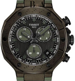 Tissot T Race Chronograph Black Dial Green Rubber Strap Watch for Men - T141.417.37.061.02 Authentic Buy Shop Now