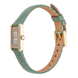 Emporio Armani Classic White Dial Green Leather Strap Watch for Women - AR11661 Authentic Buy Shop Now