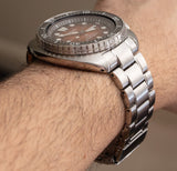 Seiko Prospex US Special Edition King Turtle Automatic Brown Dial Silver Steel Strap Watch for Men - SRPH55 Authentic Buy Shop Now