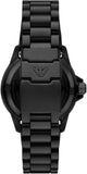 Emporio Armani Sea Explorer Turquoise Blue Dial Black Steel Strap Watch for Men - AR60084 Authentic Buy Shop Now